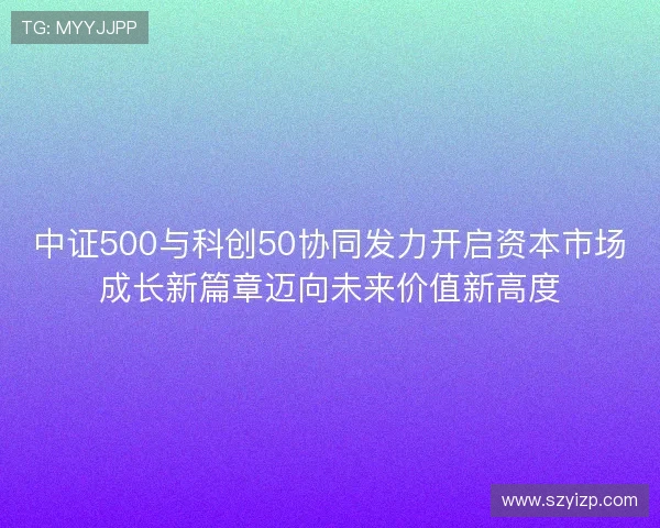 中证500与科创50协同发力开启资本市场成长新篇章迈向未来价值新高度 中证500与科创50协同发力开启资本市场成长新篇章迈向未来价值新高度